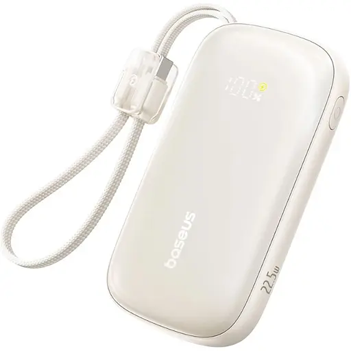 Зовнішній акумулятор Baseus EnerFill Qpow 3 Ultra 10000mAh 22.5W White (E0027L01) [152258] - фото 1