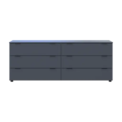 Комод Doros Рон 9 Графит 6 Ящик 160х38х62 (41516176) - фото 4