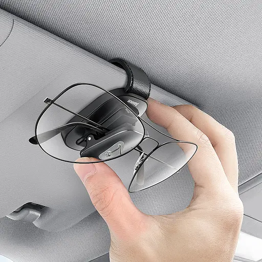Автомобильный держатель для очков Baseus Platinum Vehicle Eyewear Clip clamping type ACYJN-B01 - фото 3