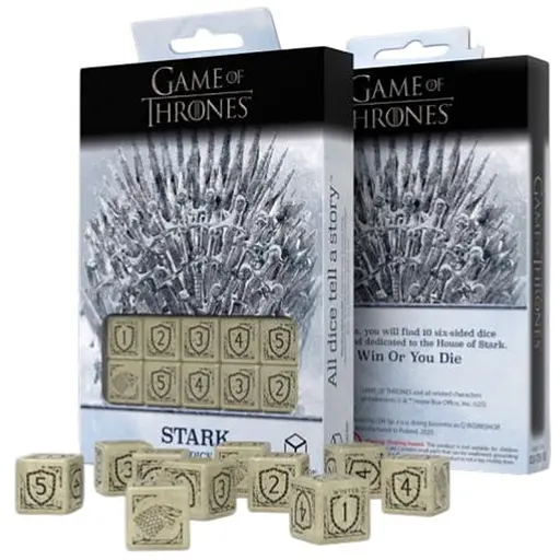 Набір кубиків Game of Thrones. Stark 10xD6 Dice Set (10 шт.) (GOT/00190166/2025/1/B) - фото 1
