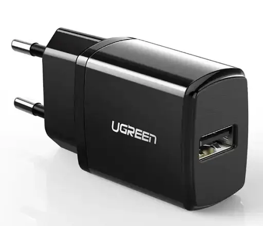 Зарядний пристрій Ugreen ED011 USB Wall Charger 2.1A чорний - фото 2