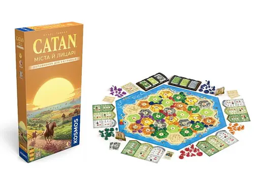 Настільна гра Rozum Катан: Міста й лицарі. Доповнення для 5-6 гравців (Catan: Cities & Knights - 5-6 Player Extension) (укр.) (R105UA) - фото 6