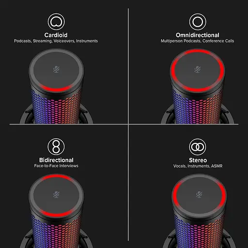 Мікрофон HyperX QuadCast 2 S Black (9A273AA) - фото 9