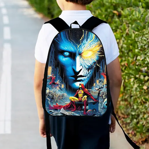 Рюкзак детский Хранители «Watchmen» 34х27см, городской ранец для мальчика с принтом (00571)