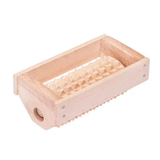 Масажер для ніг дерев'яний зубчастий на 1 ролик 12.5х7х6 см, Woodly 84978 - фото 3