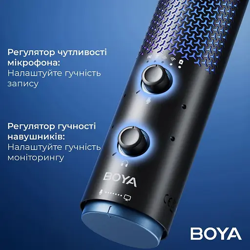 Мікрофон Boya K5-02 RGB Black K5-02) - фото 12