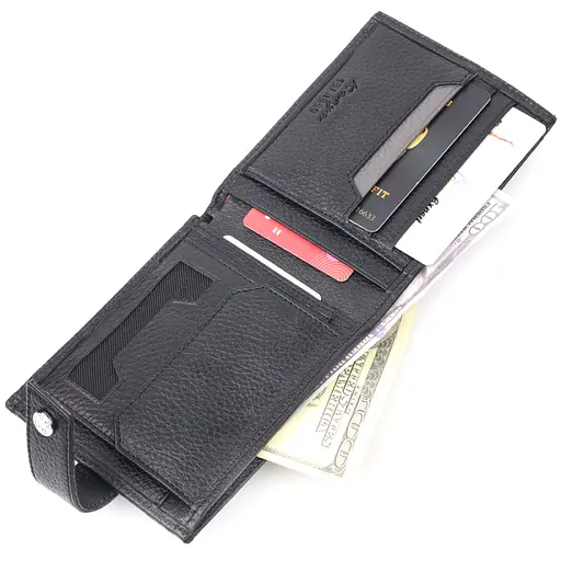 Мужской кожаный кошелек KARYA 12.5х10х1 см acs0023949 - фото 7