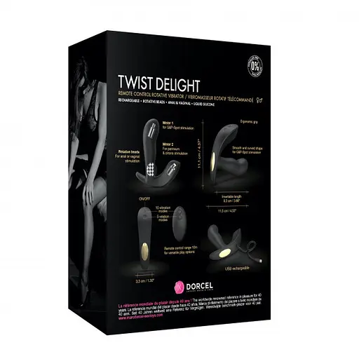 Вибратор Dorcel Twist Delight 11.5 см черный - фото 14