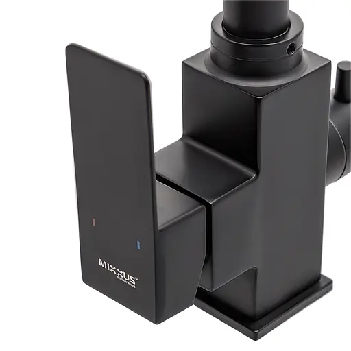 Змішувач для кухні на дві води Mixxus KUB-021 black MI5865 Чорний матовий - фото 2
