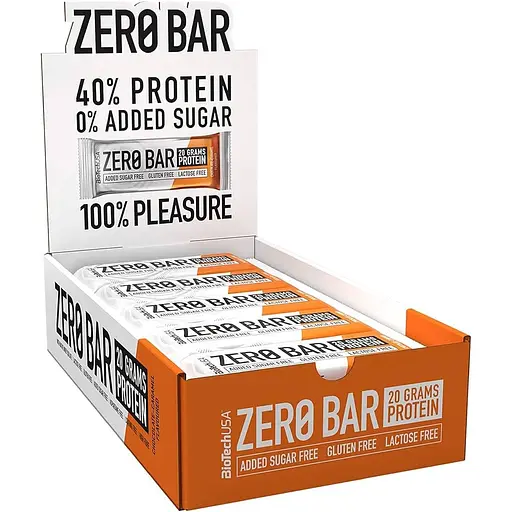 Батончики BiotechUSA Zero Bar Chocolate-Caramel (20 шт. x 50 г)