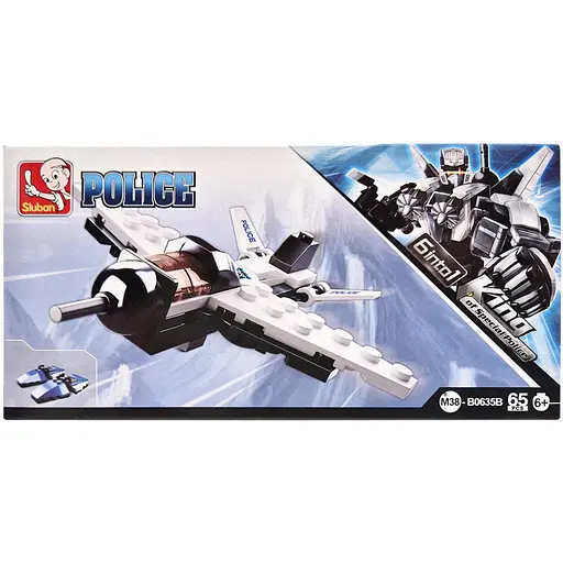 Детский конструктор Полицейская серия Police Sluban M38-B0635-2 65 деталей - фото 1
