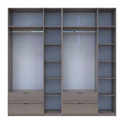 Шкаф для одежды Doros Лукас Канноло/Канноло 3+3 ДСП 240х50х240 (42005241) - фото 6