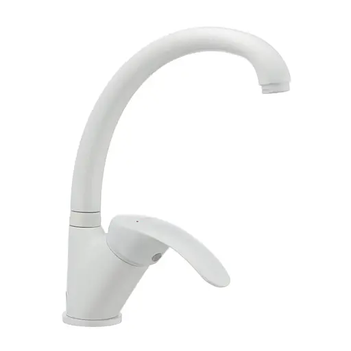 Смеситель для кухни Haiba Mars 777 white HB0275 Белый матовый - фото 1