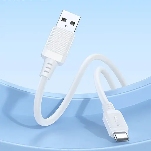 Дата кабель Borofone BX115 Lotto USB to Type-C 3A (1m) White - фото 3