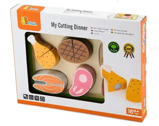 Набір іграшок Пікнік Viga Toys 50980 Дерев'яні іграшки продукти - фото 4