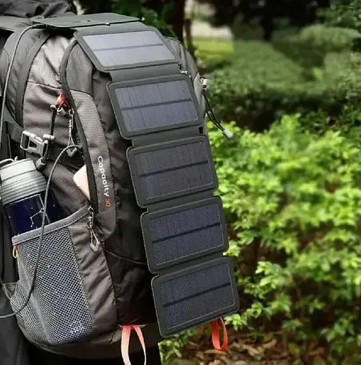 Внешний аккумулятор Xiamen 5V 1A Power Bank Solar с зарядом от солнечной энергии - фото 3