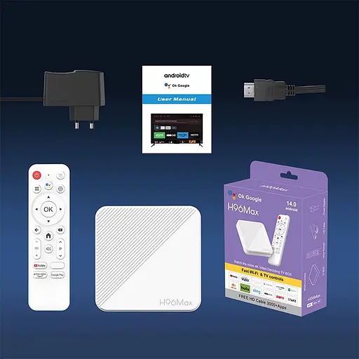 Смарт ТВ приставка H96 Max H313 2/16 Гб Android TV 14 Smart Box - фото 3
