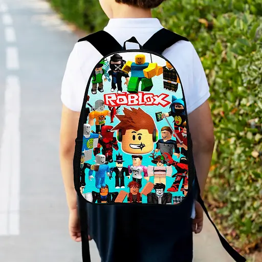 Рюкзак детский роблокс "Roblox" 34х27см, городской ранец для мальчика с принтом (00379)