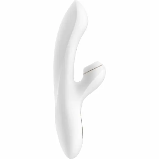 Вібратор з вакуумним стимулятором клітора Satisfyer Pro G-Spot білий - фото 2