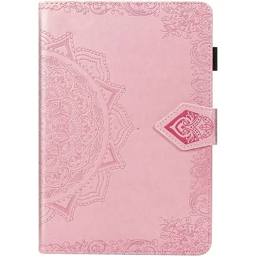 Кожаный чехол Epik Art Case с визитницей для Samsung Galaxy Tab S7+ Розовый