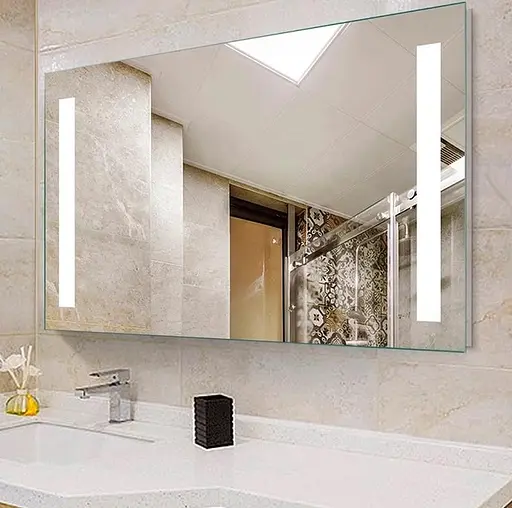 Дзеркало Dusel DE-M1041 75x120 з годинником, Білий - фото 7