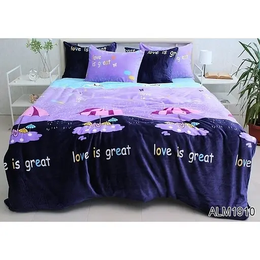 Комплект постельного белья TAG Tekstil микрофибра Евро 000267713 (ALM1910)