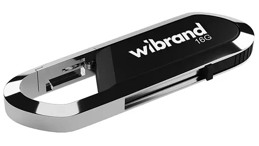 Flash Wibrand USB 2.0 Aligator 16Gb Black - фото 1