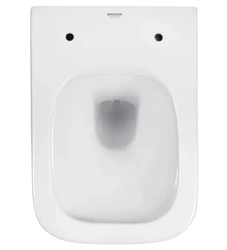 Унитаз подвесной безободковый Kroner Eifel WHI493436 RIMLESS с сиденьем Slim Duroplast / Soft-close / Quick relase (KE493436WHIR) (CV029611) - фото 7