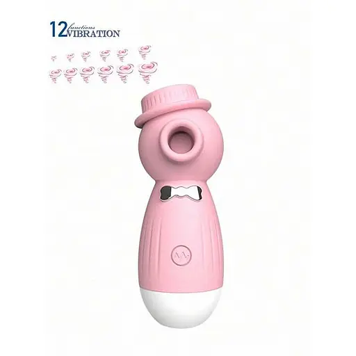 Кліторальний вакуумний вібратор в капелюшку Wo-sex Lilo USB - Рожевий - фото 4