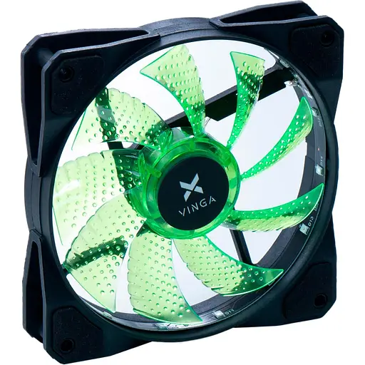 Вентилятор Vinga 12025-15-G1 Green (12025-15-G1) - фото 1