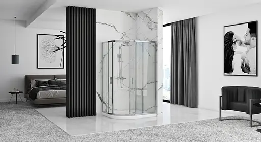 Душевая кабина Rea Look chrom 80x100 REA-K7901, Хром, Универсальная - фото 3