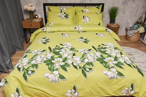 Комплект постельного белья Moon&Star Бязь Gold Люкс Wisteria семейный 143х210х2 наволочки 2х40х60 - фото 5