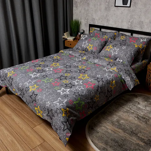 Пододеяльник Moon&Star Бязь Gold Люкс Cosmic Party Евро 200x220 см - фото 1