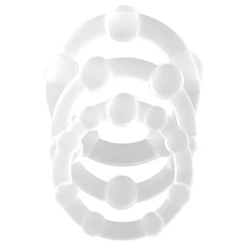 Набір із трьох кілець на пеніс Crushious прозорий - фото 1