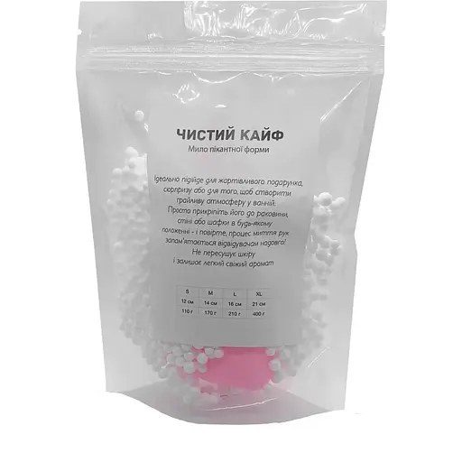 Крафтовое мыло-член с присоской Чистий Кайф Pink Size S - фото 4