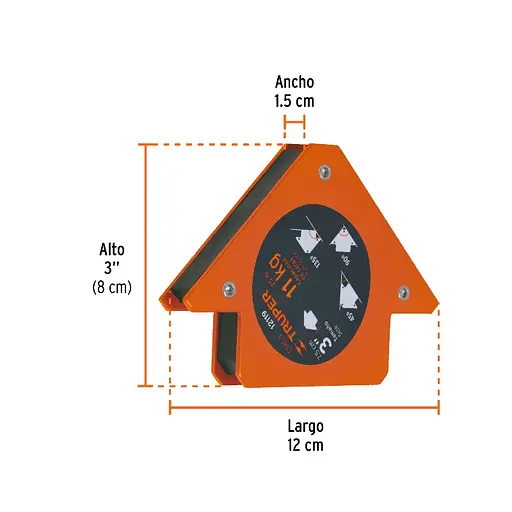 Магнітний кутник Truper ESM-3 для зварювання - фото 3