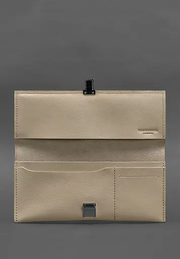 Шкіряний жіночий тревел-кейс Journey 2.0 Світло-бежевий - фото 4