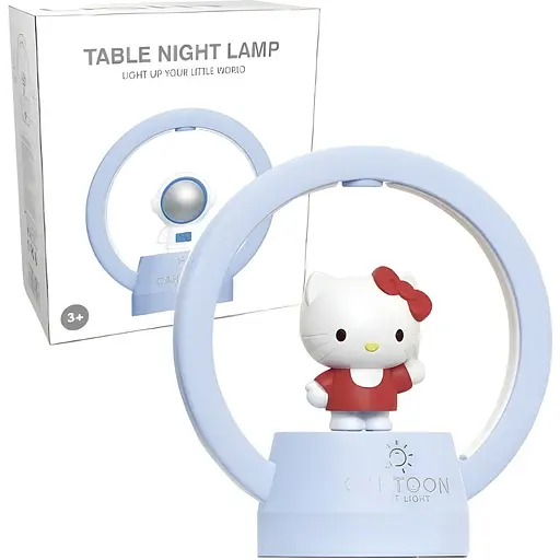 Дитяча настільна лампа Hello Kitty блакитна (268E)