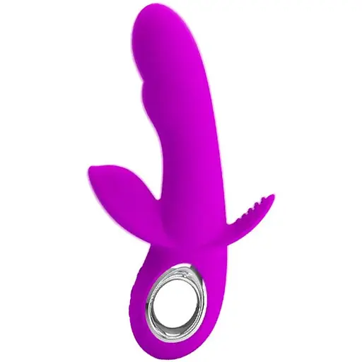 Вибратор с клиторальным и анальным стимуляторами Pretty Love-Humphray, BI-014603, Фиолетовый - фото 6