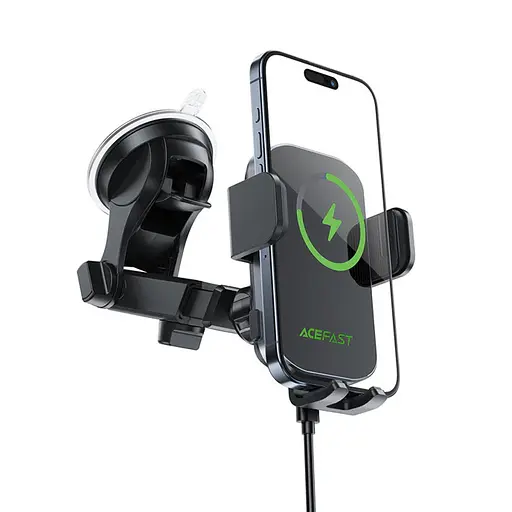 Автодержатель с БЗУ Acefast D53 with Electric Clamp for Dashboard - фото 2