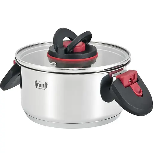 Каструля Krauff зі скляною кришкою 3.6 л 20 см (26-303-020)