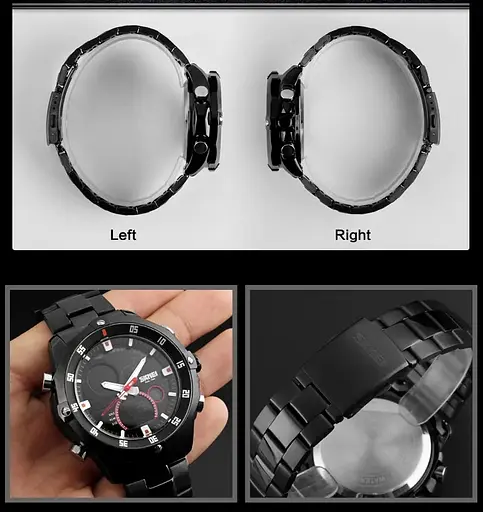 Чоловічий наручний годинник Skmei 1146 Чорний - фото 10