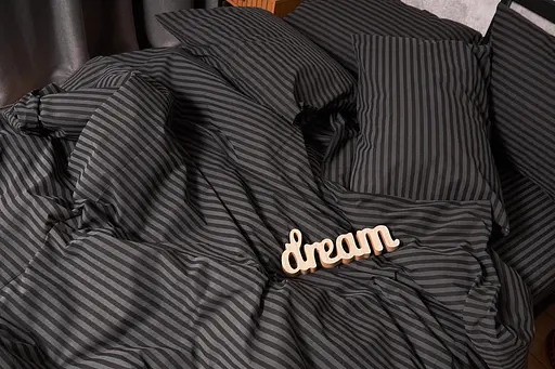 Комплект постільної білизни Moon&Star сімейний 160х220х2 наволочки 2х70х70 Gray Stripe Бязь Gold Люкс - фото 7