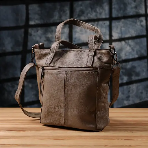 Женская сумка Vintage с ручками из натуральной кожи 24х26х11 см sum0027619 - фото 10