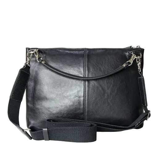 Чоловіча шкіряна сумка через плече GRANDE PELLE sum0025711 - фото 2