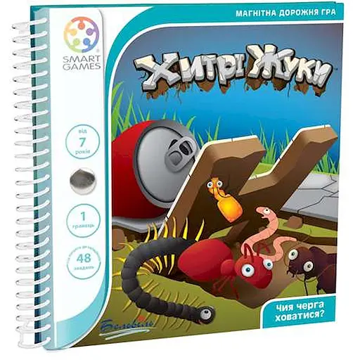 Настольная игра Smart Дорожная магнитная игра Хитрые жуки (SGT230UKR) - фото 1