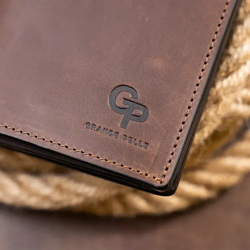 Мужской кожаный кошелек Grande Pelle 9.5х19.8х2 см acs0016021 - фото 8