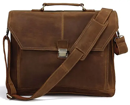 Кожаный портфель мужской Vintage 42х34,2х12,7 см sum0012731 - фото 2