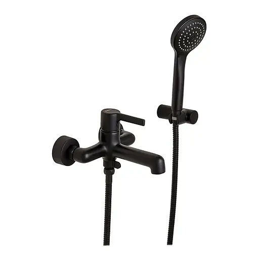 Смеситель для ванны Haiba Markus 009 Euro Black HB3975 Черный матовый - фото 1