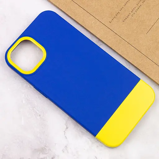 Чохол Epik TPU+PC Bichromatic для Apple iPhone 11 Pro Max 6.5 Navy Blue/Yellow - фото 4